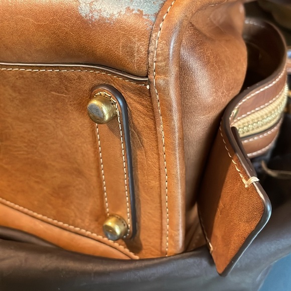 COACH X KŌKI Rogue 25 Natural Leather With Daisy Japan Limited W/ dustabg - Picture 13 of 15